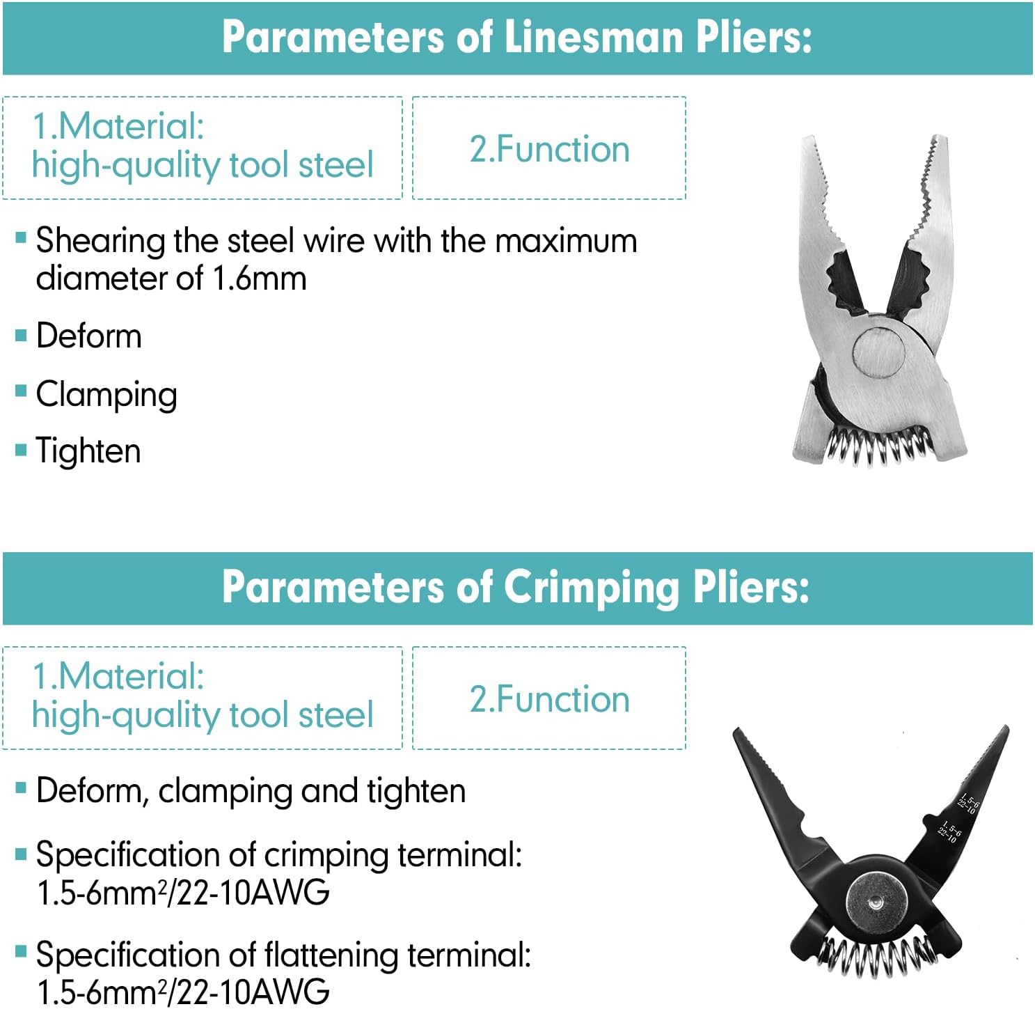 Miniatura 2 de Juego de alicate multifuncionales 5 en 1